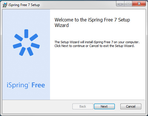 Langkah 1 Instal iSpring