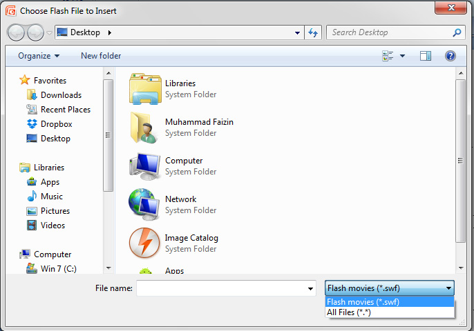 Import .swf iSpring