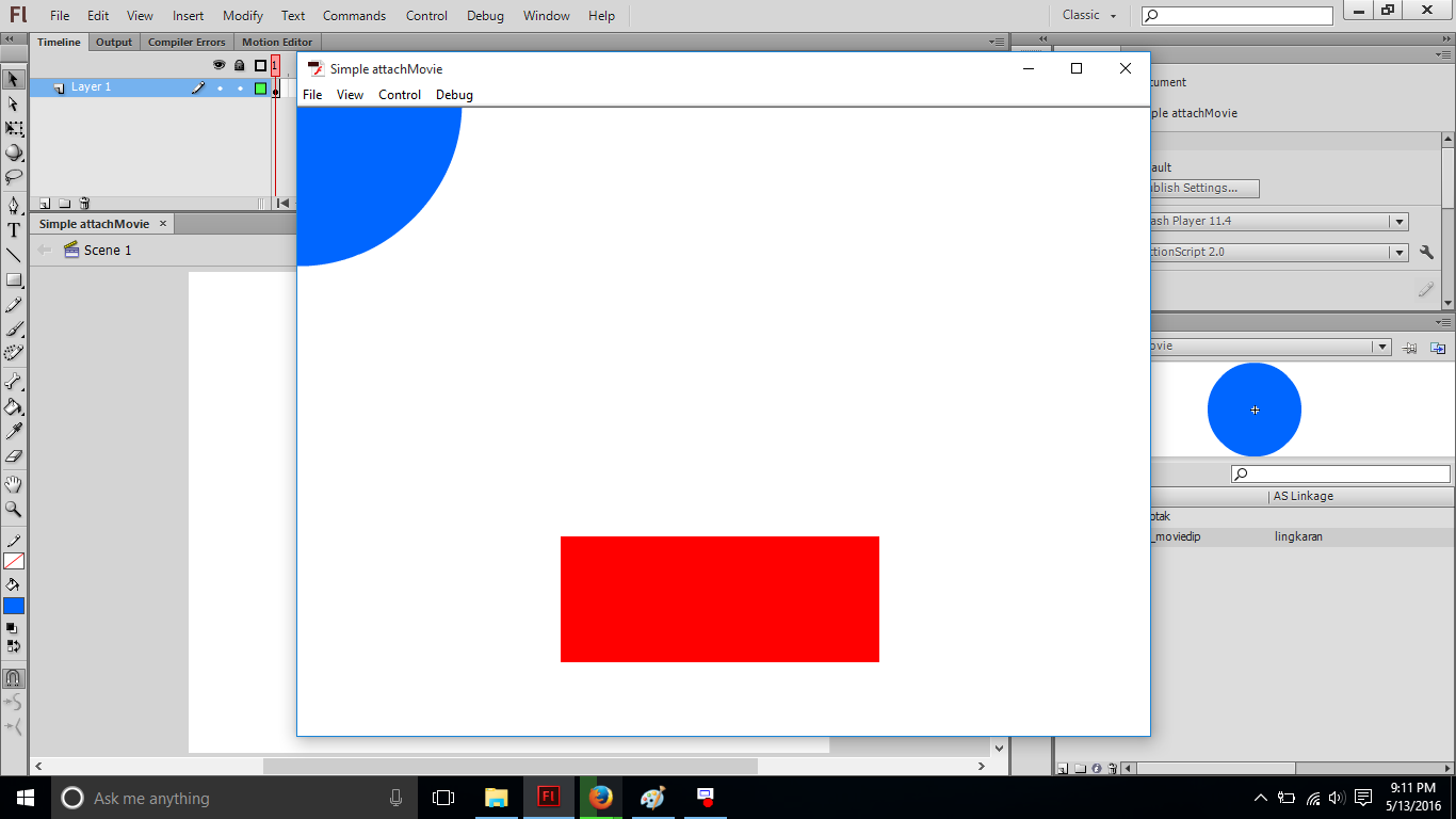 Testing setelah tekan tombol