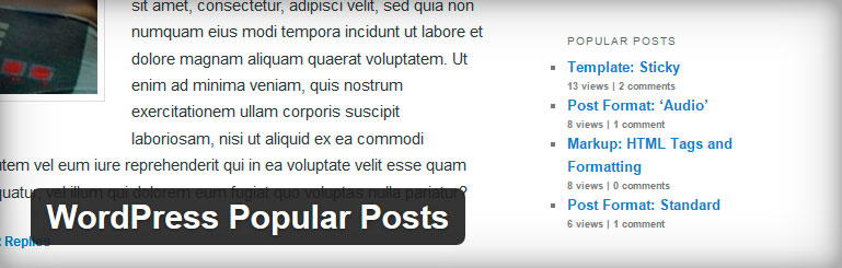 tampilan wordpress popular posts