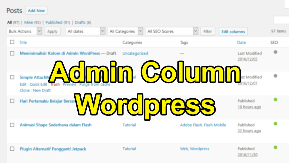 admin column wordpress