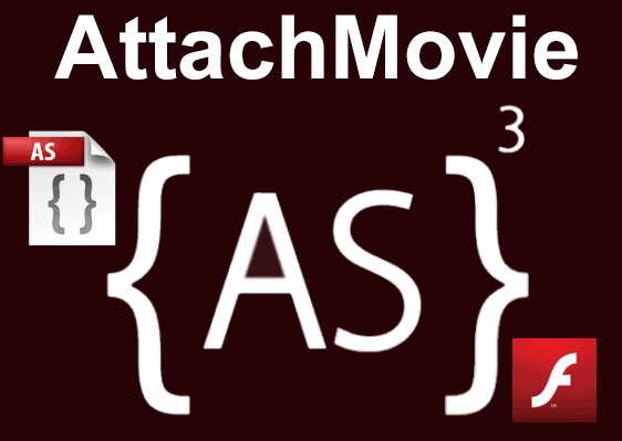 simple attachmovie as3 dengan flash